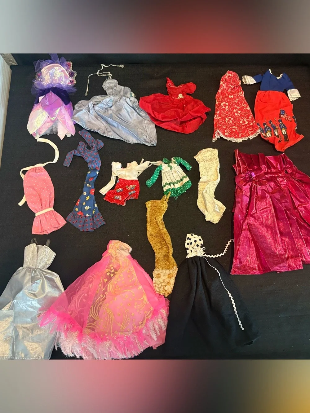 Lot Of 15 Vintage Barbie, Mattel Dolls & Other Dolls dresses Read Description